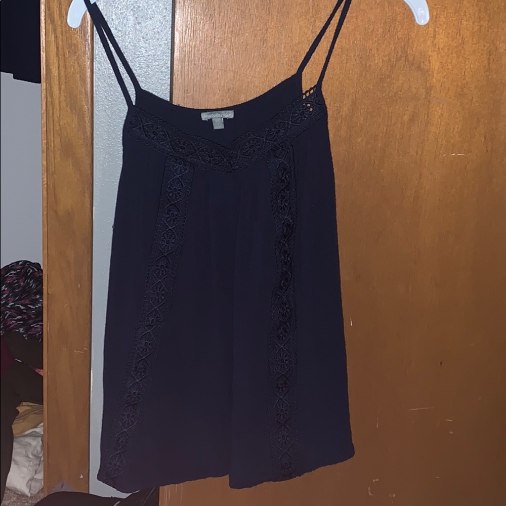 Cute Navy Charolette russe tank